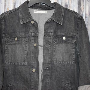 black denim girlfriend jacket